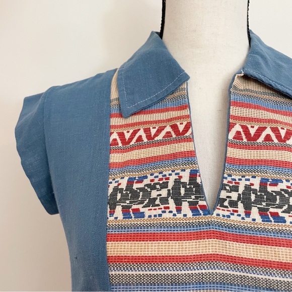 Vintage 70s Western Style Blouse - Picture 4 of 5